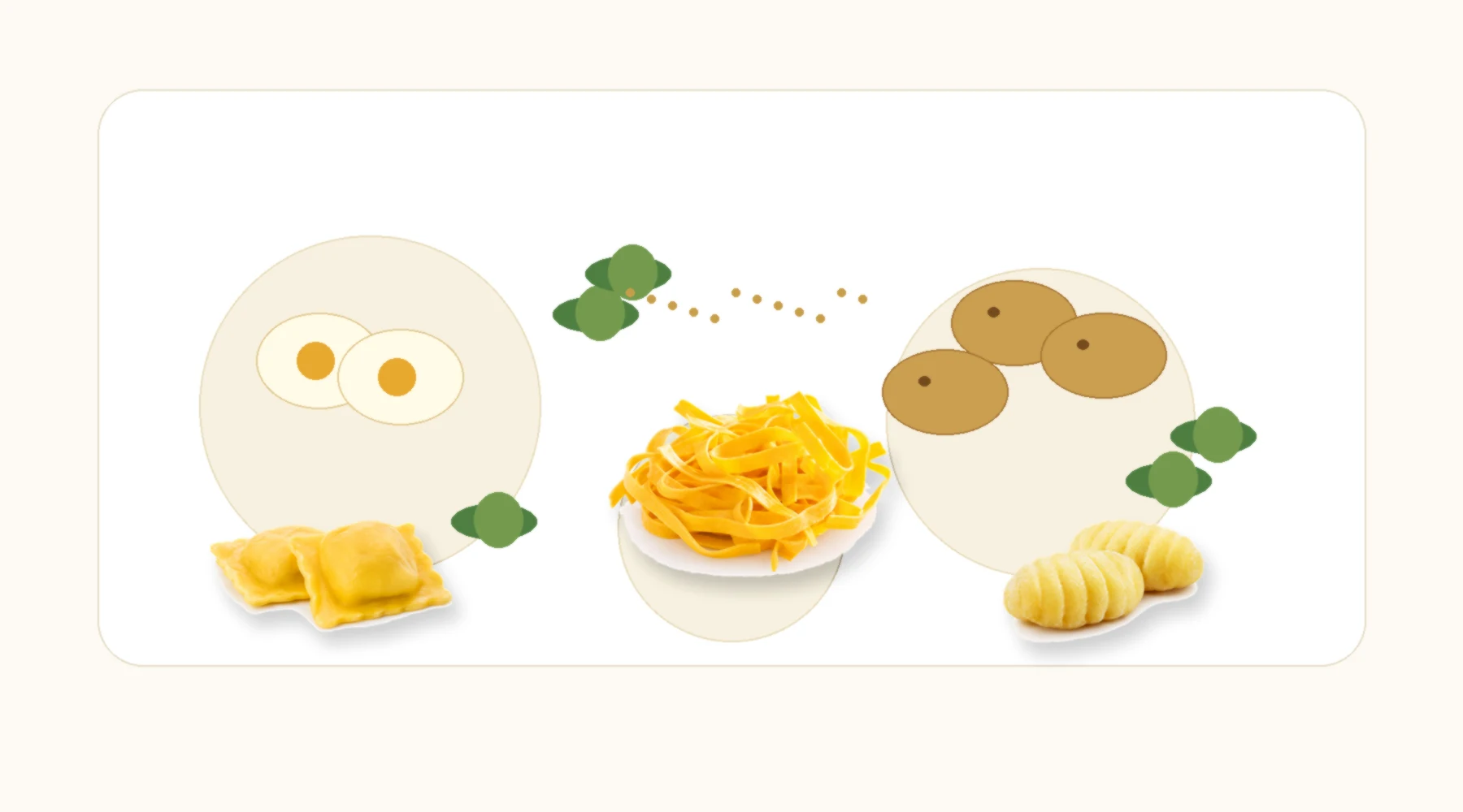 Ingredienti e materie prime per pasta fresca